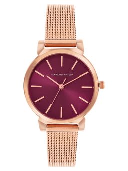 Carlos Philip - Women's Purple Analog Watch (Aurora Series 1707-5) (M)