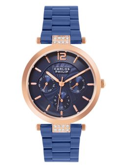 Carlos Philip - Women's Blue Analog Watch (Stella Series O527 - 2) (M)