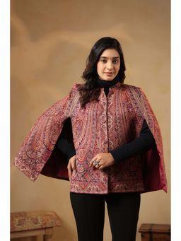 Zamour - Royal Jamawar Multi-Color Cape Jacket