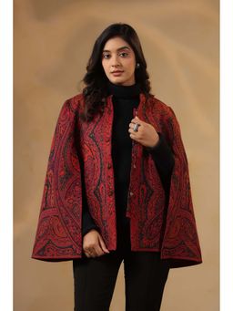 Zamour - Royal Jamawar Multi-Color Cape Jacket