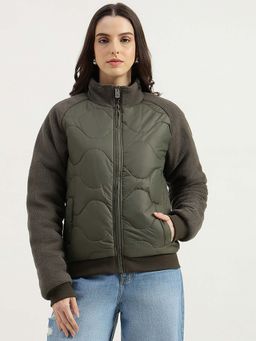 United Colors of Benetton - High Neck Quilted Jacket