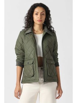Van Heusen - Women Olive Solid Casual Jacket
