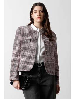 Van Heusen - Women Multi Textured Casual Blazer