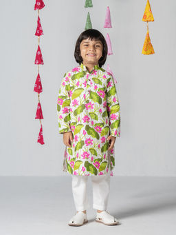 Spunkies - Boys Printed Kurta with Pant (Set of 2)