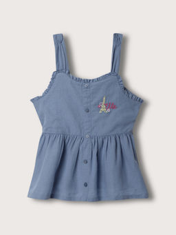 ELLE - Kids Girls Blue Solid Top