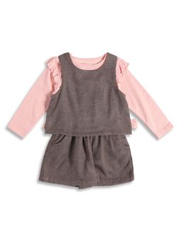 MINI KLUB - Kids Girls Playsuit - Brown