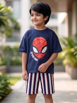 Napchief - Unisex Spiderman Friendly Neighbourhood Chiller Short with T-shirt