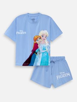 Napchief - Girls Frozen Queens Short with T-shirt
