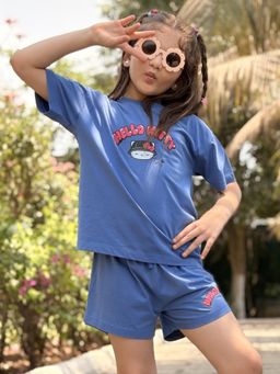 Napchief - Girls Urban Kitty Short with T-shirt