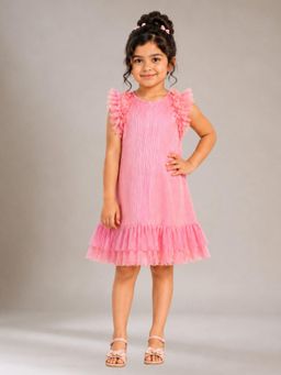 Lil Drama - Glam Up Girls Party Pink Dress