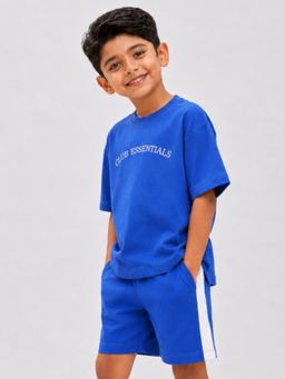 Napchief - Unisex Chill Club Essentials Midnight Wave Short with T-shirt