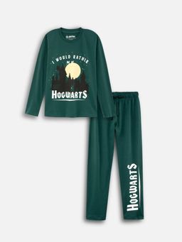 Napchief - Unisex Dreaming Of Hogwarts Pajama with T-shirt