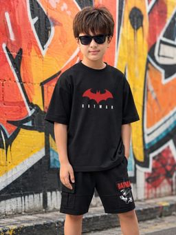 Napchief - Unisex Batman Core Cargo Short with T-shirt