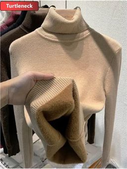 MISS MOSA BY AKANKSHA - Beige Esther Statement Pullover Sweater - Fleece Lined