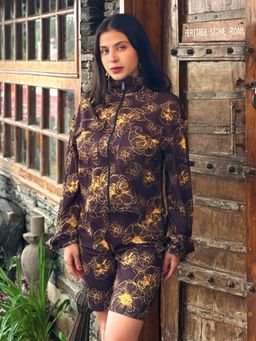 Tandul - Brown Women Floral Printed Co-ord Set