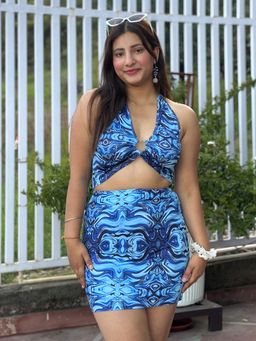 Tandul - Blue Women Stunning Printed Co-ord Set