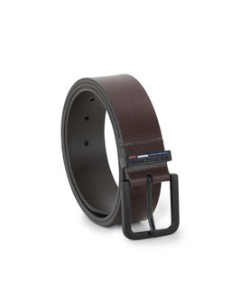 U.S. POLO ASSN. - Satori Textured Leather Slim Belt - Brown