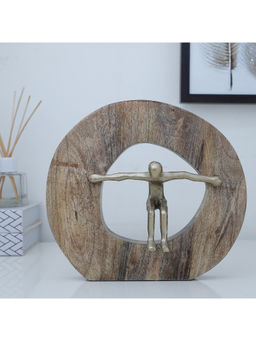 HomeTown - Walton Wood and Metal Figurine