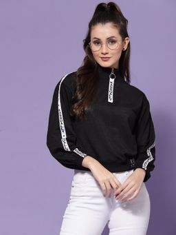 KASSUALLY - Printed Crop Sweatshirt