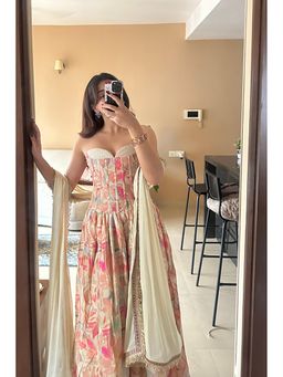 Old Marigold - Nyasa Ivory Tie-Up Corset