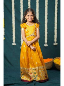 EKANTA - Maithiri Yellow Blouse with Lehenga