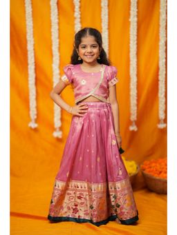 EKANTA - Maithiri Pink Blouse with Lehenga