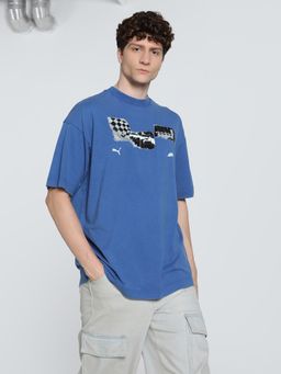 Puma - F1 Graphic Relaxed Fit Motorsport Men's Blue T-shirts