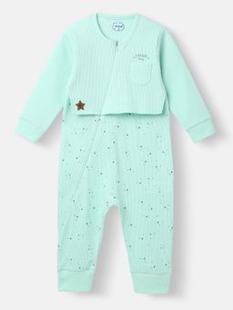 Nautinati - Infants AOP Cotton Bodysuit, Zipped Bodysuit