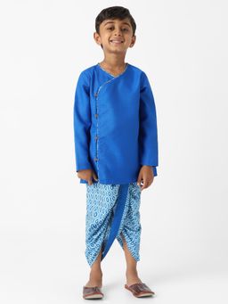 Nautinati - Boys Cotton AOP Kurta and Dhoti (Set of 2)