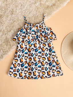 Stylo Bug - Girls Shoulder Straps Sleeveless Knee Length A-Line Dress