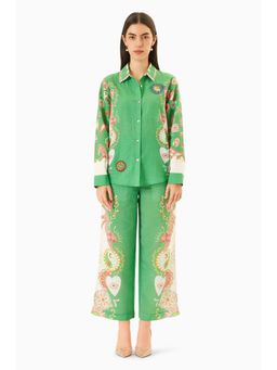 MIRIPRET - Green Printed Sabore Co-Ord (Set of 2)