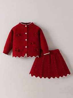 Hopscotch - Bow Applique Skirt Set