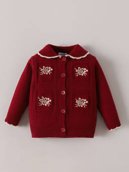 Hopscotch - Floral Embroidered Sweater
