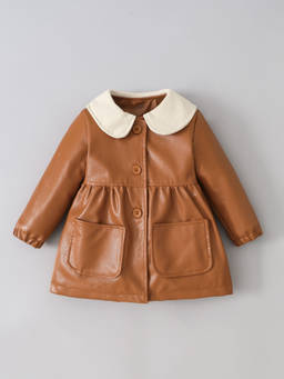 Hopscotch - Peter Pan Collared Long Coat