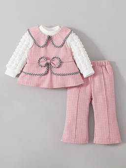 Hopscotch - Bow Applique Pant Set