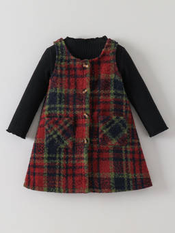 Hopscotch - Checkered Textured Dress