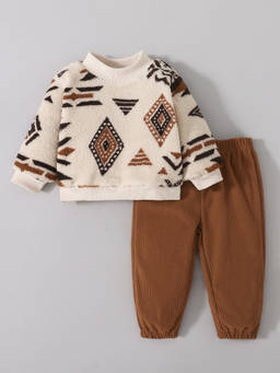 Hopscotch - Geometric Textured Jogger Set