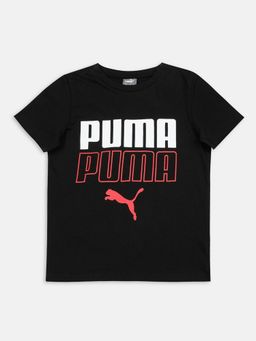 Puma - Graphic Boys Black T-shirt