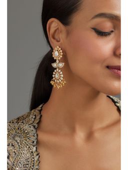 KARISA DESIGNS - Moonshine Moissanite Pearl Drop Earrings