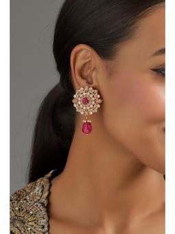 KARISA DESIGNS - Koshi Moissanite Ruby Earrings