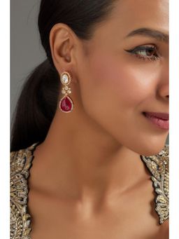 KARISA DESIGNS - Boond Moissanite Ruby Earrings
