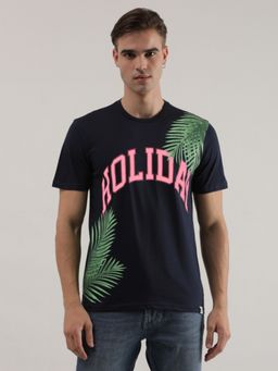 Lee - Mens Printed Navy T-shirt