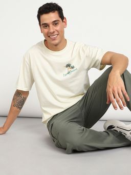 Lee - Mens Off White T-Shirt