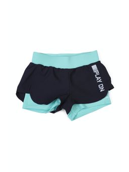 Allen Solly Junior - Girls Navy Patterned Shorts