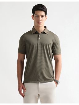 Arrow - Men's Textured Premium Formal Polo T-Shirt - Green