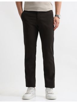 Arrow Sports - Men's Solid Regular Fit Trousers