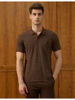 U.S. POLO ASSN. - Men's Checked Equestrian Aisle Theater Polo T-Shirt - Multi-Color