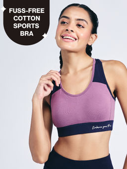 Nykd by Nykaa - Women Sports Bra-NYK904-D Mauve