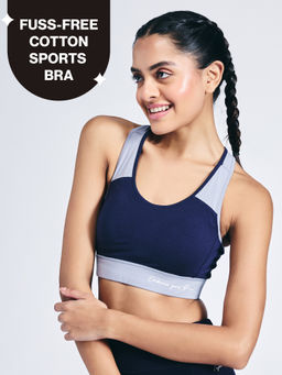 Nykd by Nykaa - Women Sports Bra-NYK904-Navy