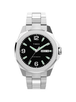 Timex - Men Trend Day & Date 46 mm Black Dial Analog Watch (TW2W92700) (M)